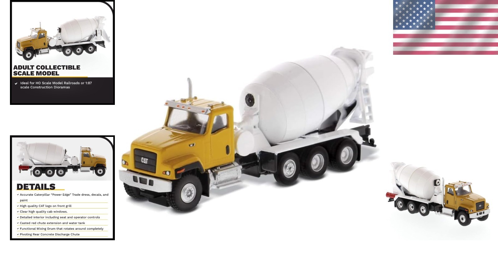 Authentic CAT CT681 Concrete Mixer in 1/87 Scale – Collector’s Diecast Model