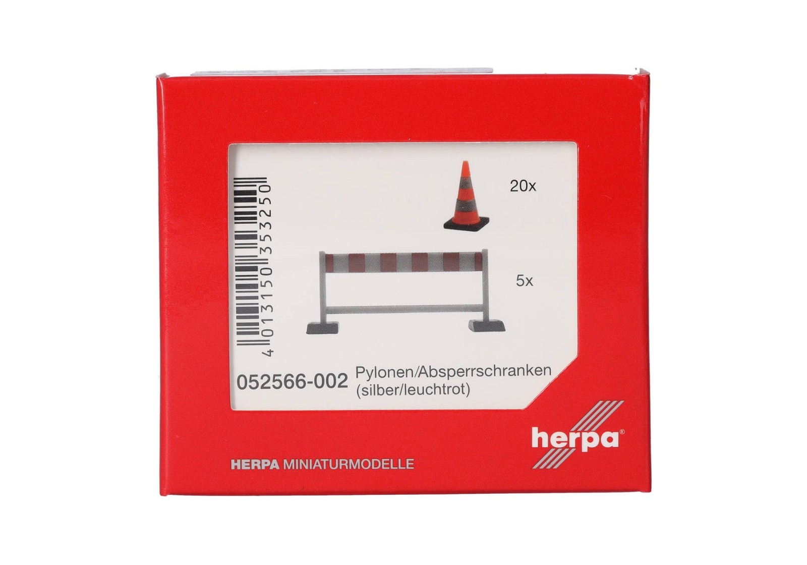 HERPA – 20 pylon accessories and 5 red and silver barriers – 1/87 – HER0…