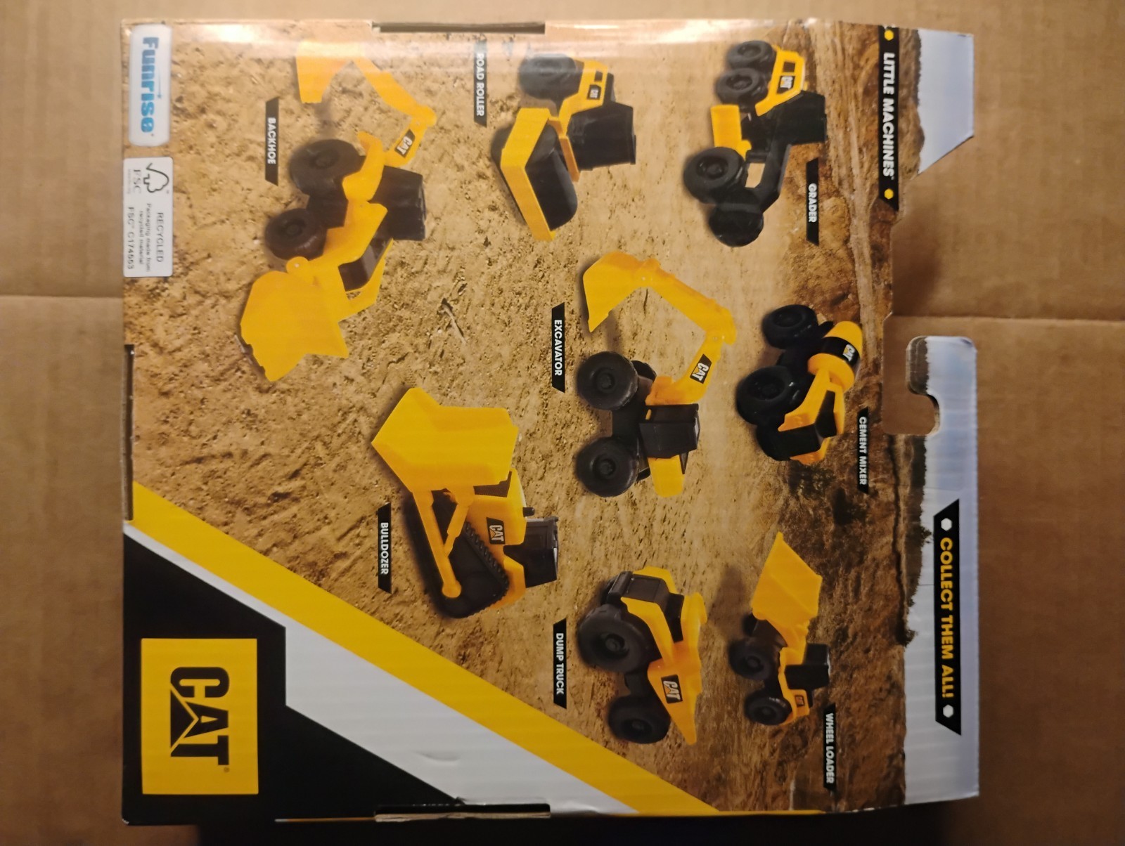 Cat Toy Dump Truck Motorized & Caterpillar Little Machines 5 Pack Set Bundle