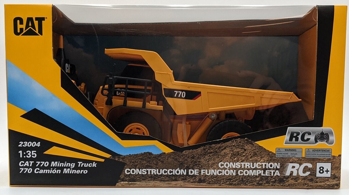 DieCast Masters 23004 1:35 Caterpillar 770 Radio Control Mining Dump Truck