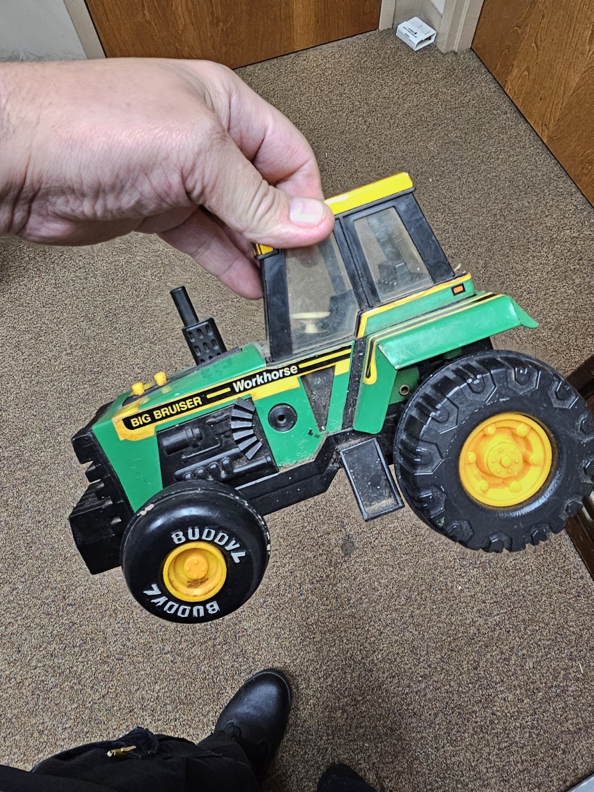 Buddy L Tractor Workhorse Big Bruiser Vintage early 1990’s Green/Yellow