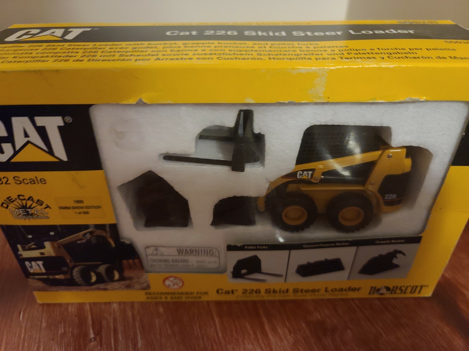 1999 Farm Show Edition Norscot Caterpillar 226 Skid Loader With Working Tools