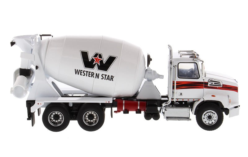 Western Star 4700 SBFA Tandem w/ Concrete Mixer White (Transport Series) 1:50 –