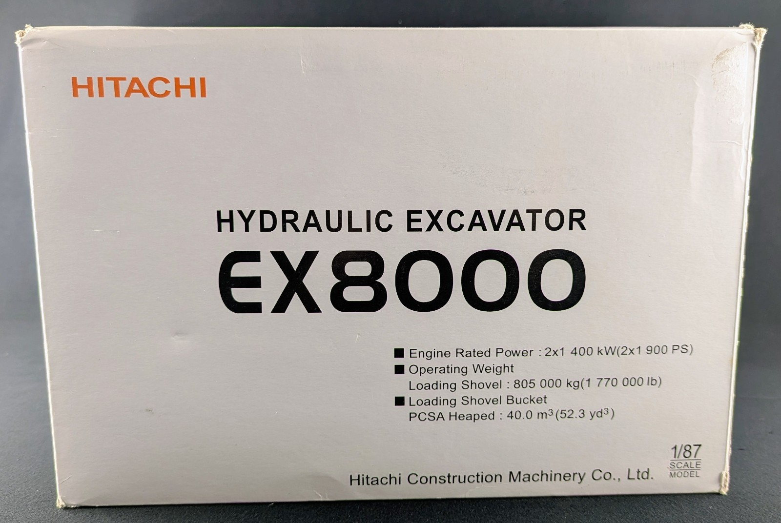 Hitachi Hydraulic Excavator EX8000-6 1:87 Scale CIB SEE DESC