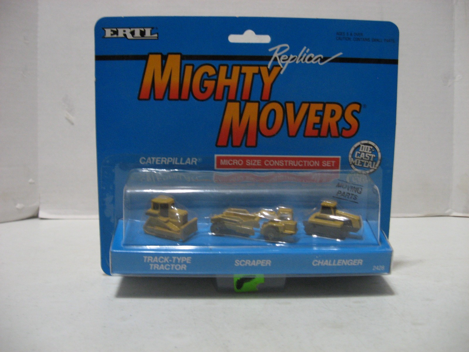 ERTL 2428 Mighty Movers Caterpillar Track -Type Tractor Scraper Challenger