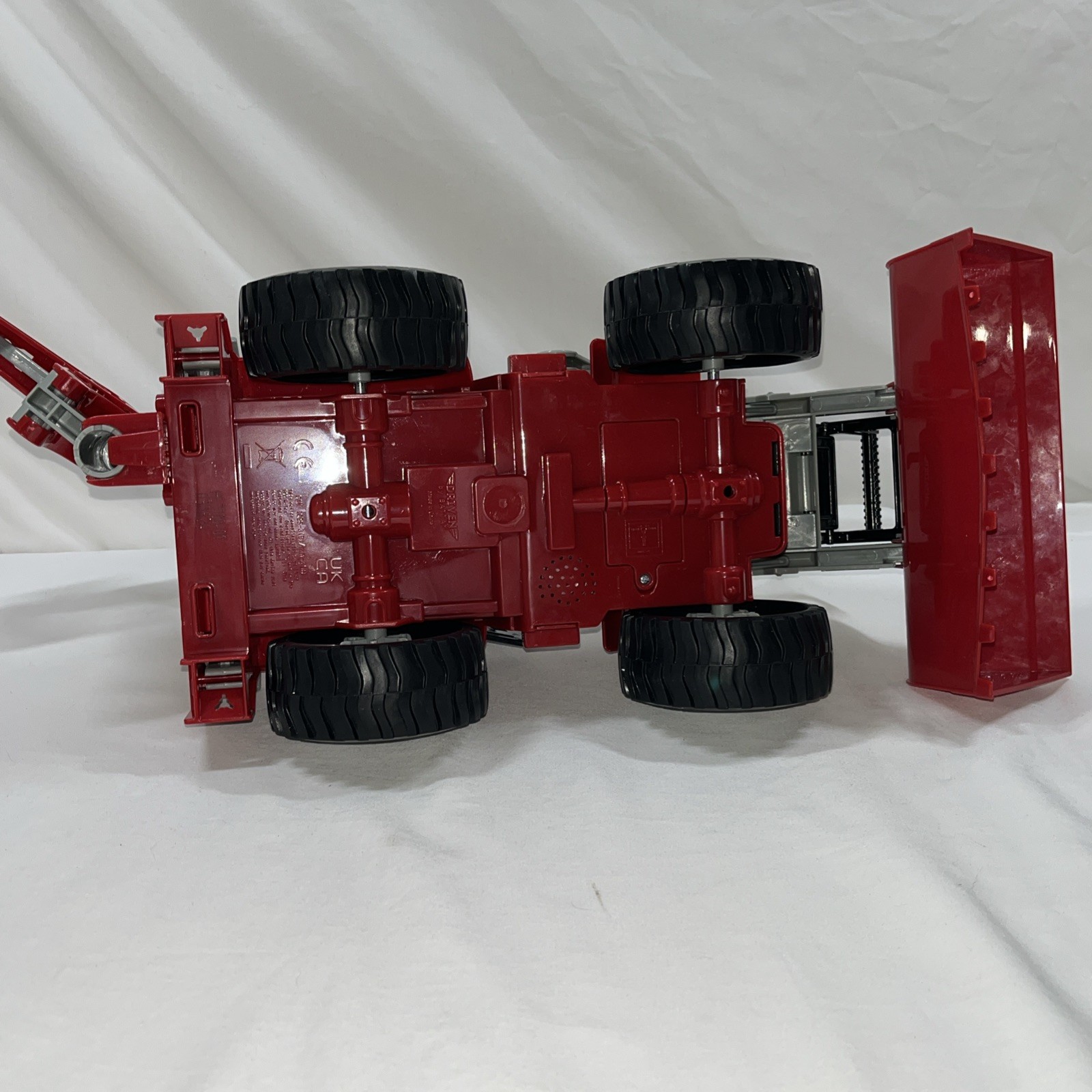 Driven By Battat Red Backhoe Battery Operated Sounds (Tested) Works. LNC