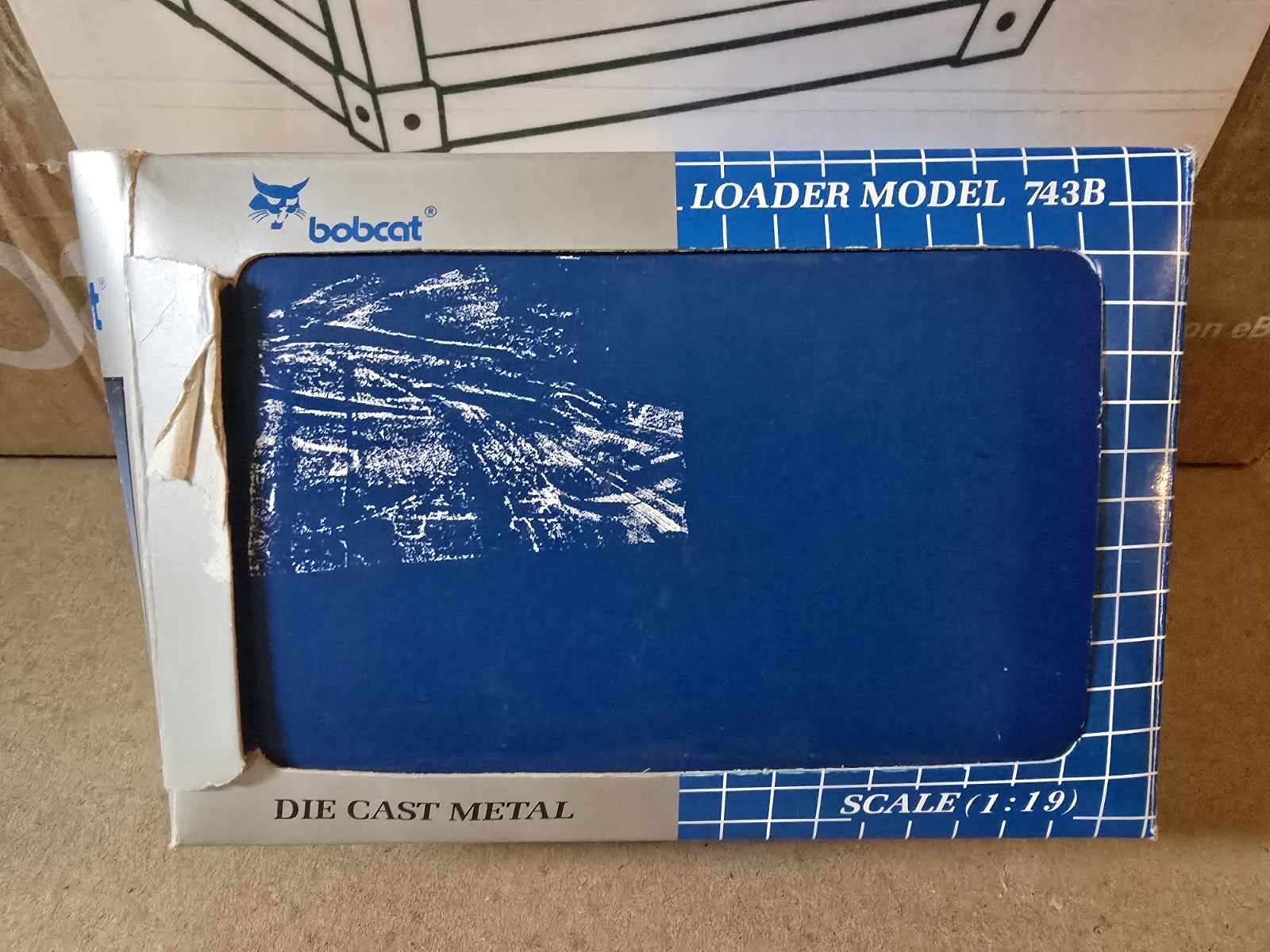 Wan Ho Melroe Co. 1:19 Bobcat Loader Model 743B Diecast Construction Equipment