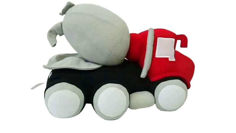 Construction Toy Plush Cement Truck Soft Stuffed Toy Kids Room Decor
