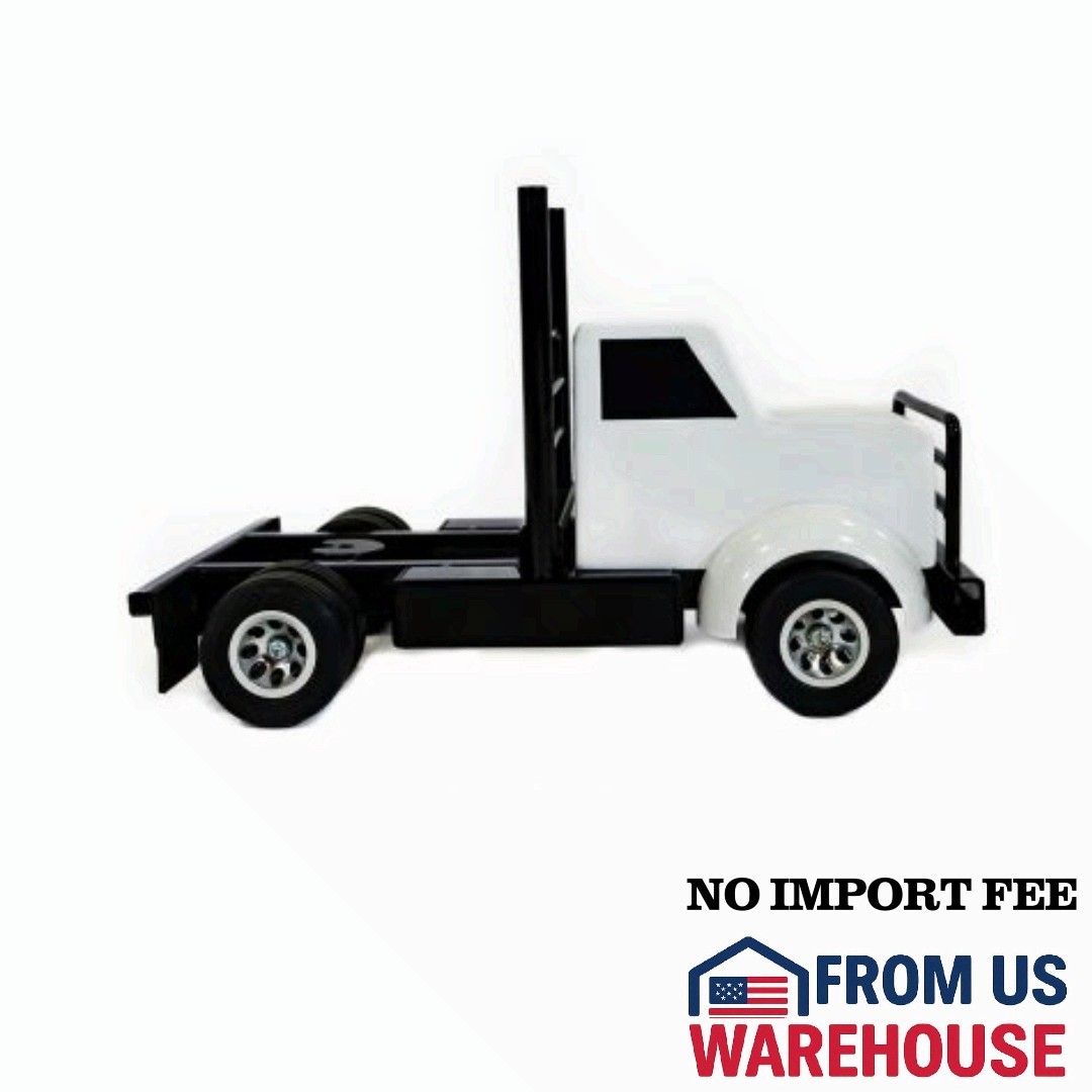 Little Buster Toys White Semi Truck – Durable Heavy Metal Construction!