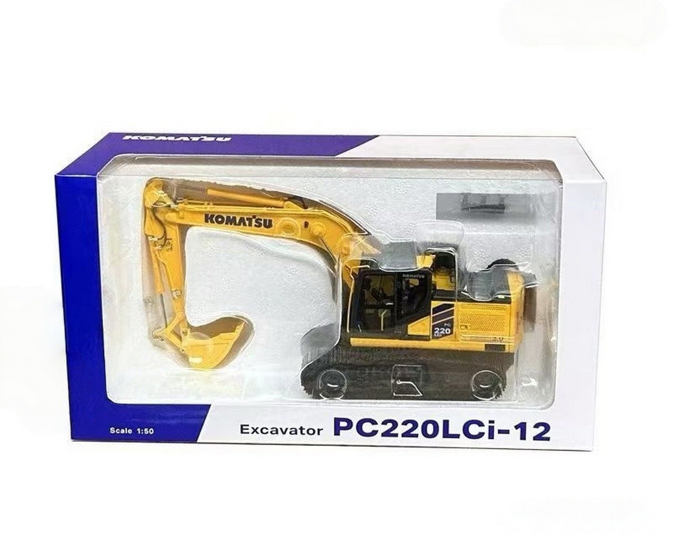 1/50 Scale KOMATSU PC220LCi-12 Hydraulic Excavator Diecast Model Toy Gift