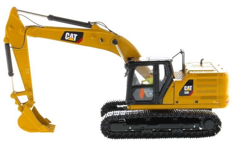 DIECAST MASTERS – CATERPILLAR 320 Excavator with Driver – 1/50 – DCM85569