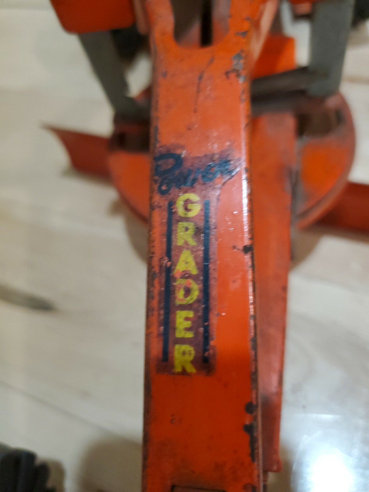 WYANDOTTE VINTAGE ROAD POWER GRADER PRESSED STEEL TOY RUBBER TIRES ORIGINAL