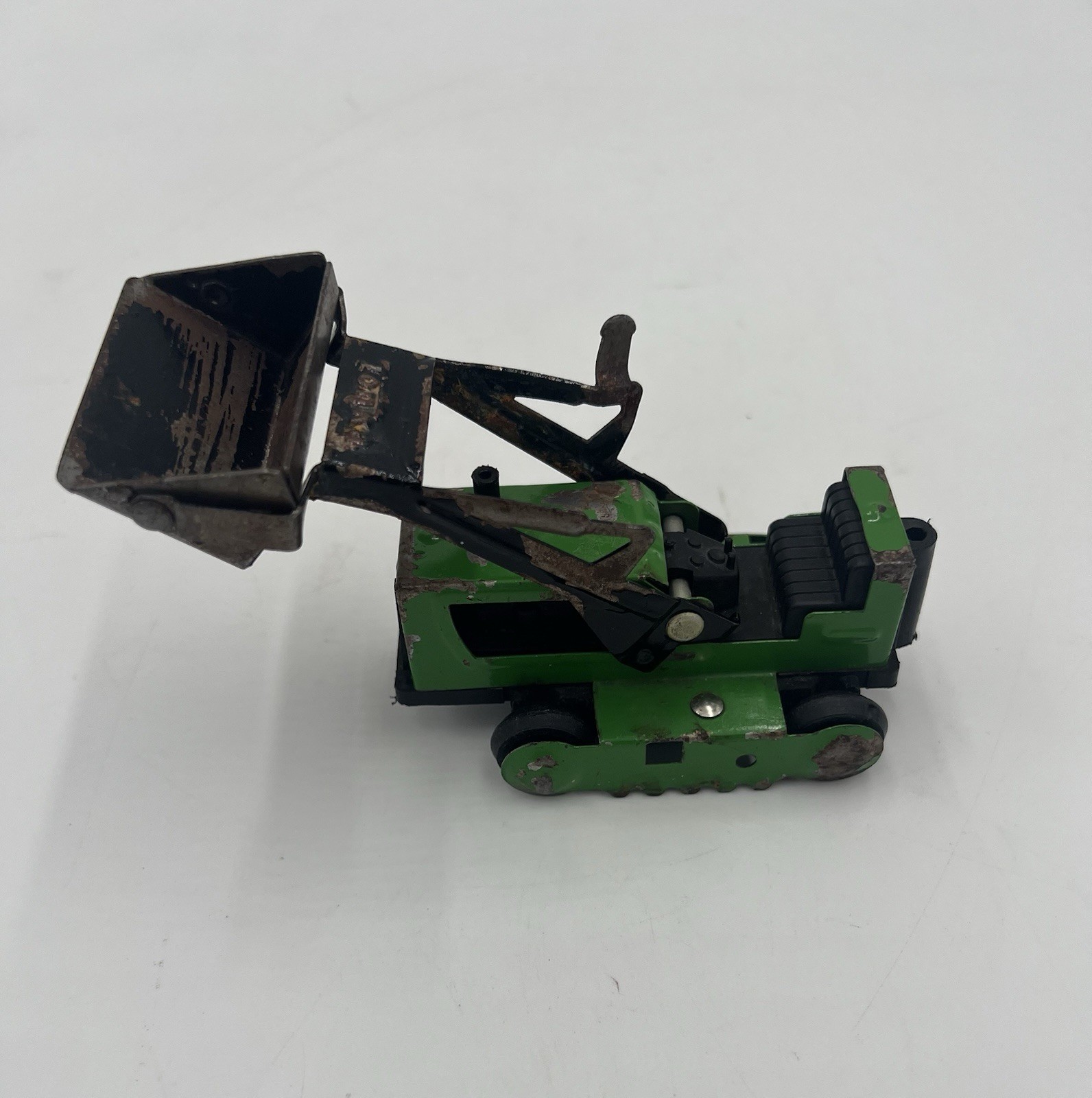 Vintage Green Tonka Construction Equipment Pressed Steel Bulldozer As Is Read
