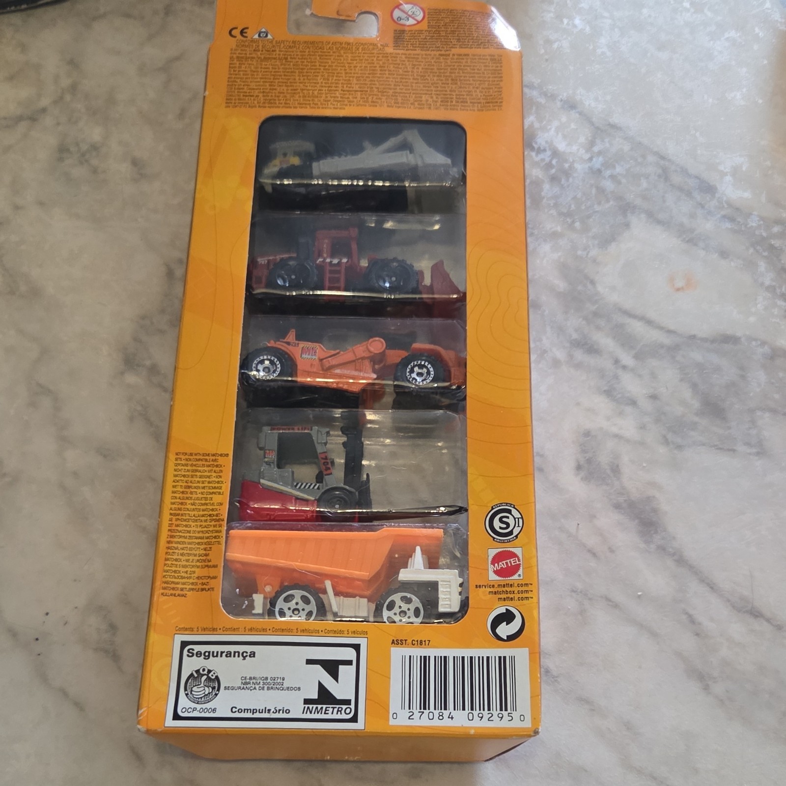 Matchbox Ready to Action Construction Vehicles 5-Pack Metal Set MPN C1817