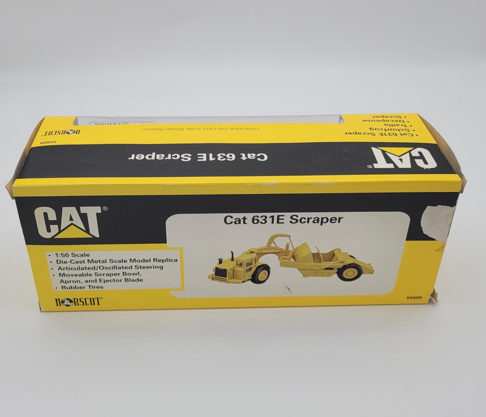 Norscot 55699 1:50 Caterpillar 631E Scraper Diecast VGC in Original Box 1998