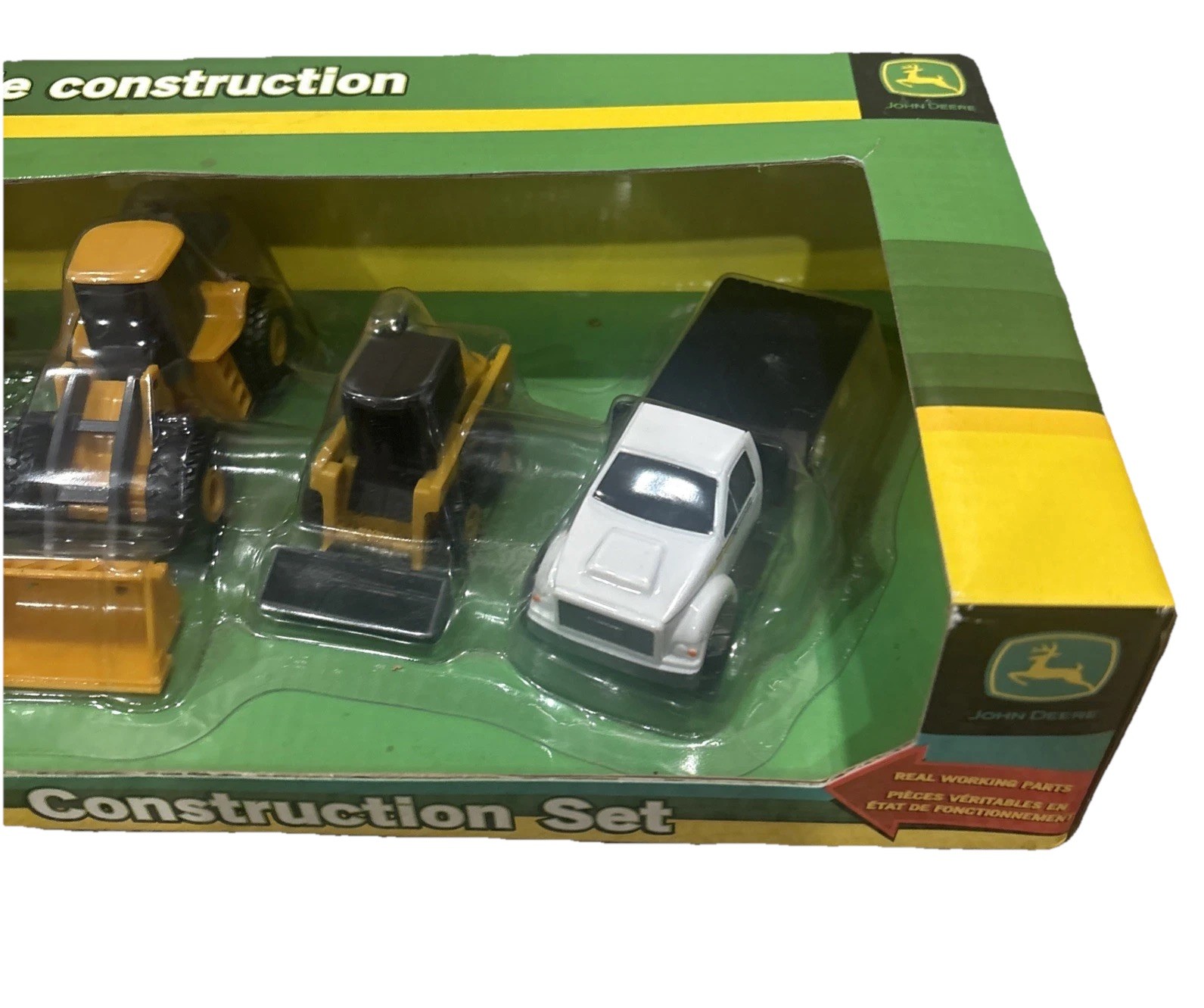 John Deere Construction Set Backhoe, Grader, Loader, Skid Steer, Flatbed *Read