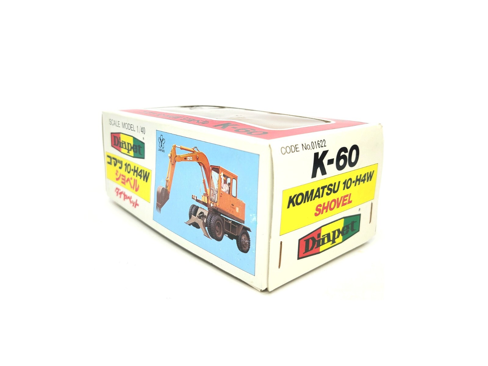 Komatsu 10-H4W Wheeled Excavator – Diapet 1:40 Scale Diecast Model #K-60