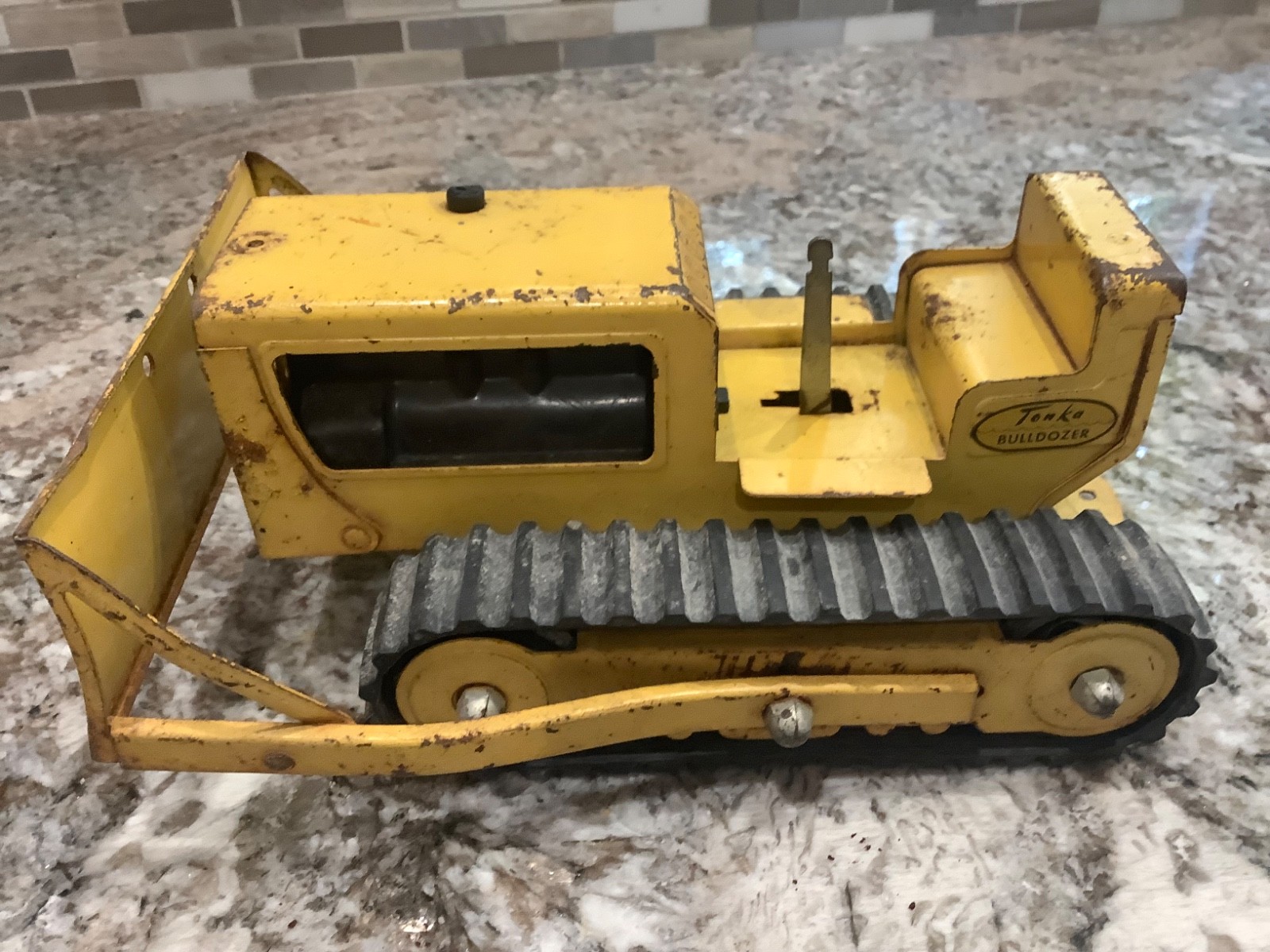 Tonka bulldozer and Tonka roadgrader