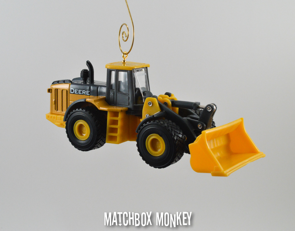 Custom John Deere 524K Wheel Loader 1/64 Christmas Ornament Caterpillar CAT