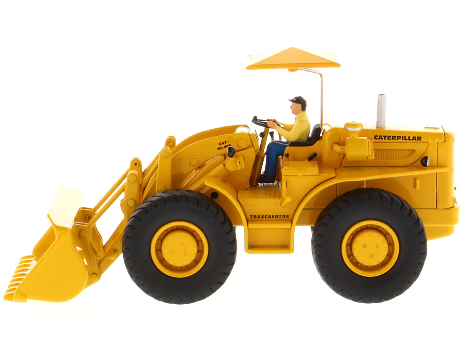 CAT Caterpillar 966A Wheel Loader Yellow with Operator “Vintage Series” 1/50 Die