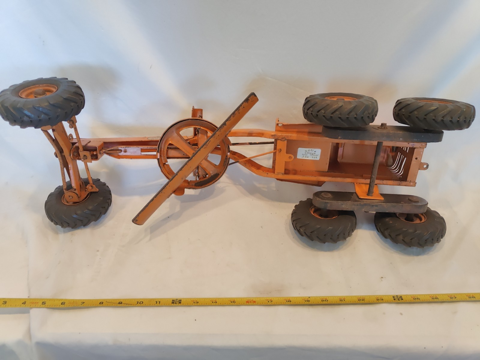 Doepke Model Toys Adams Road Grader Diesel Motor Steel 1950’s Vintage Fair Cond.