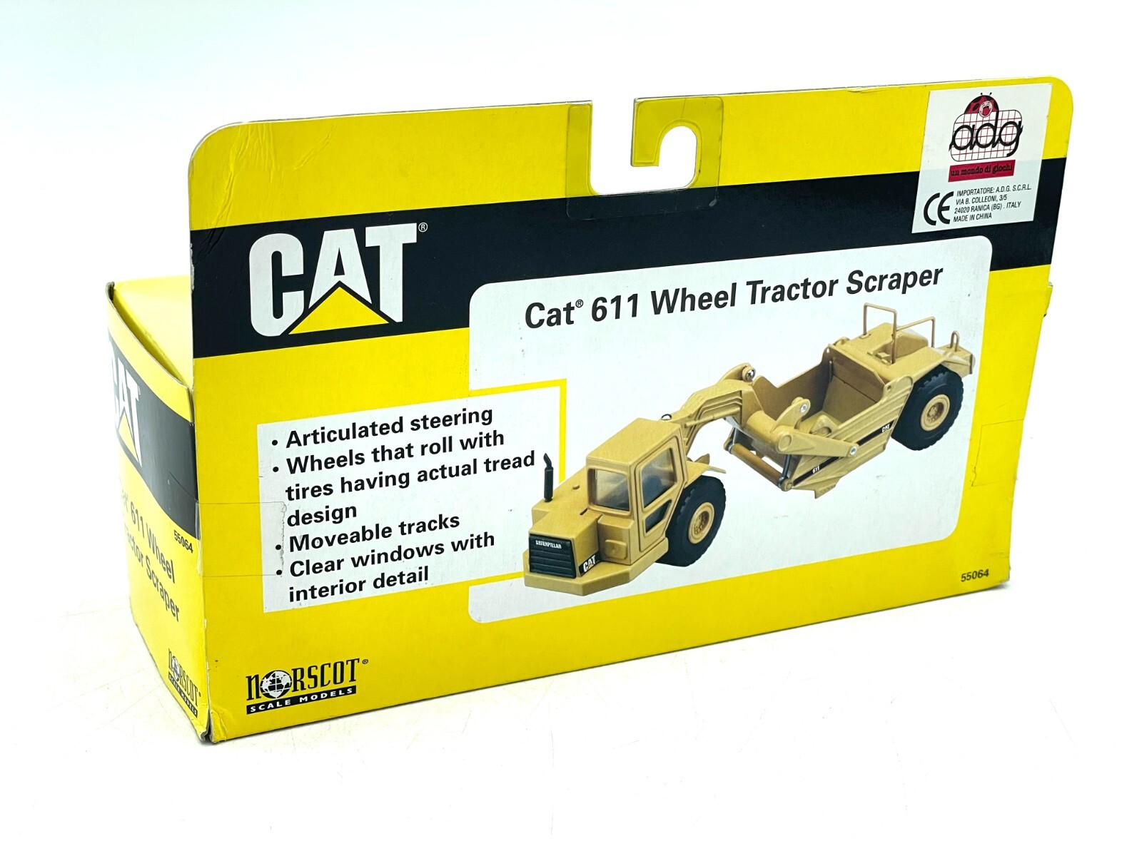 Norscot 1/64 Cat 611 Wheel Tractor Scraper NEW OLD STOCK #AS