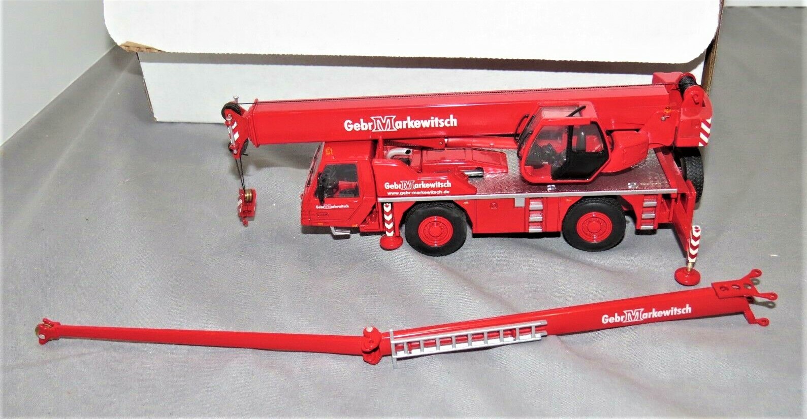 NZG 532-mar Gebr Markewitsch Terex AC35 Mobile Crane Die-cast 1/50 LN
