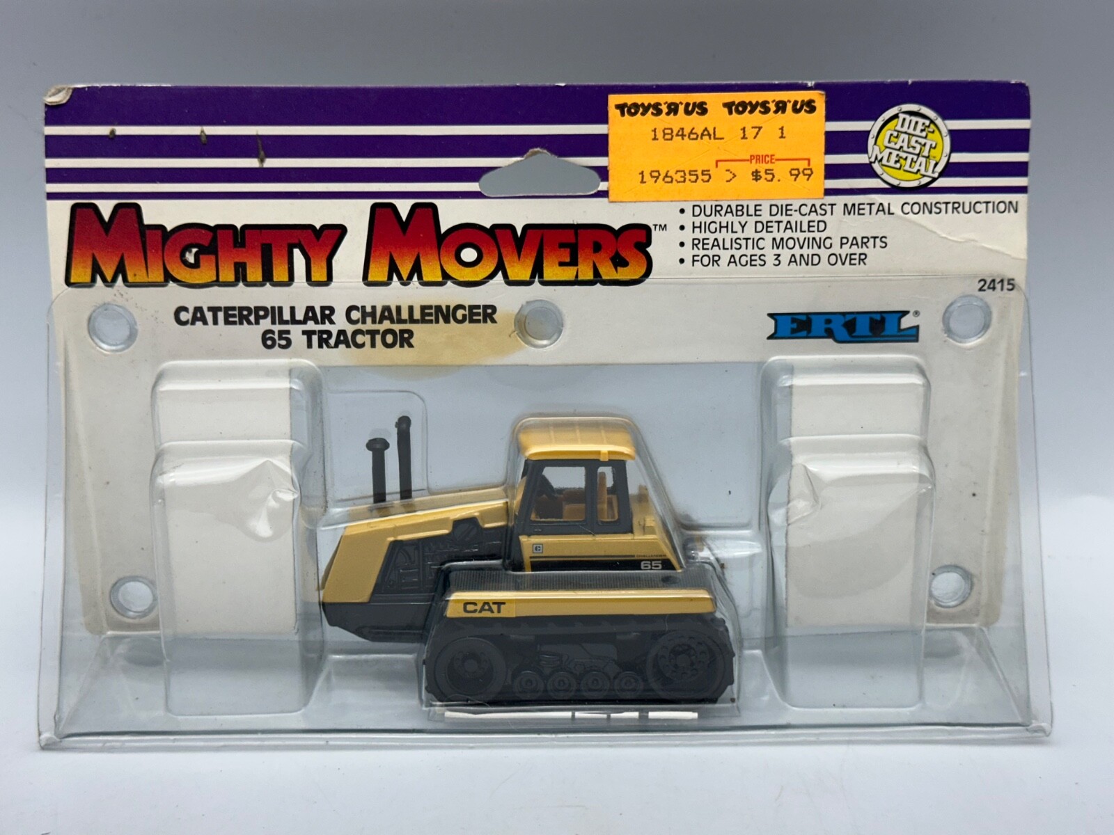 Ertl Mighty Movers Caterpillar Challenger 65 Tractor, 1:64, New in Box