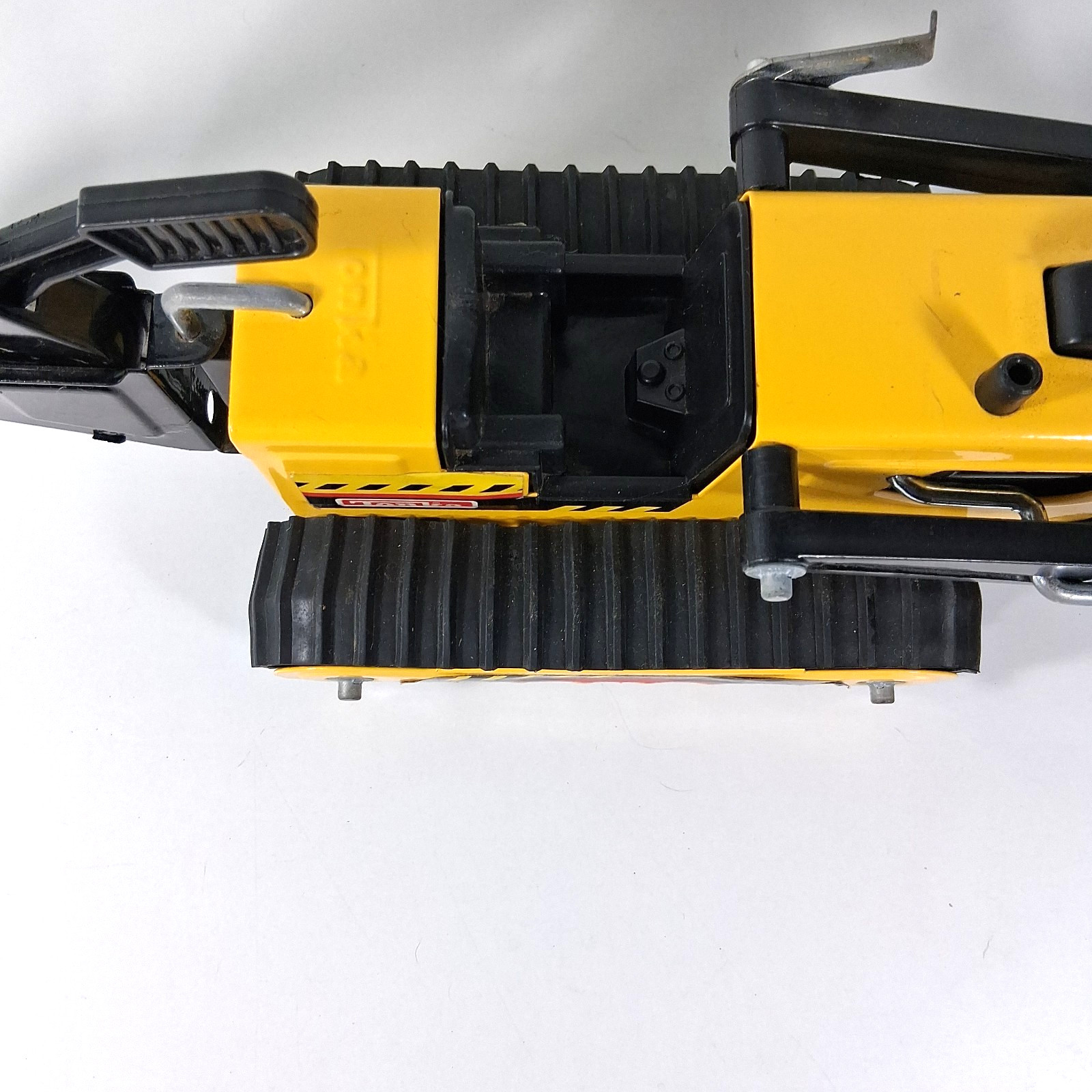 Tonka Trax Backhoe & Front End Loader Yellow Tractor Classic Metal Vintage