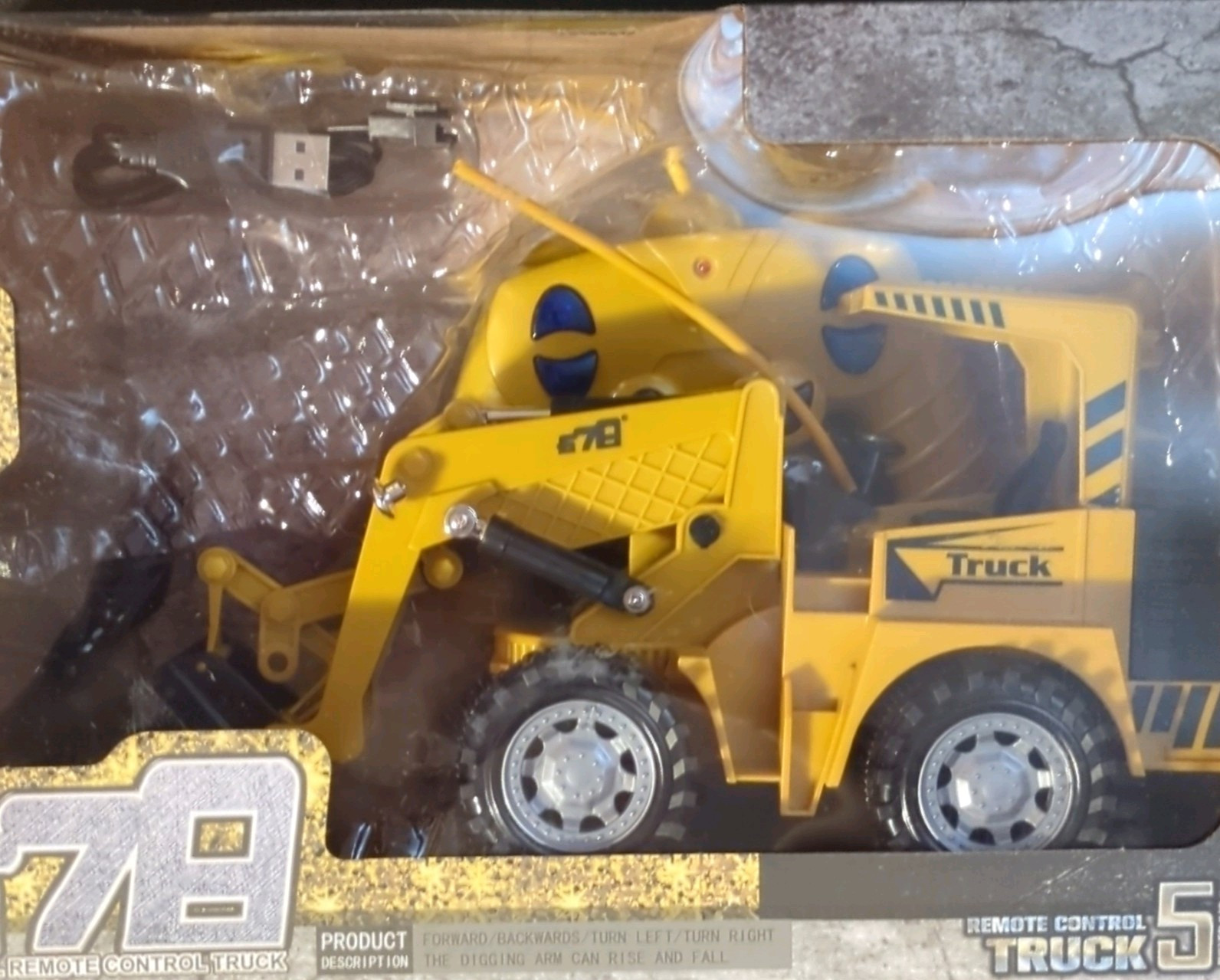 Remote Control Truck 678 RC Construction Vehicle Toy – Yellow