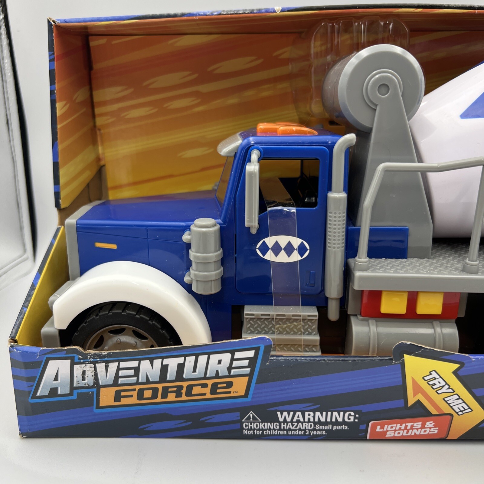 Adventure Force Cement Mixer Toy Truck with Lights and Sounds 16″