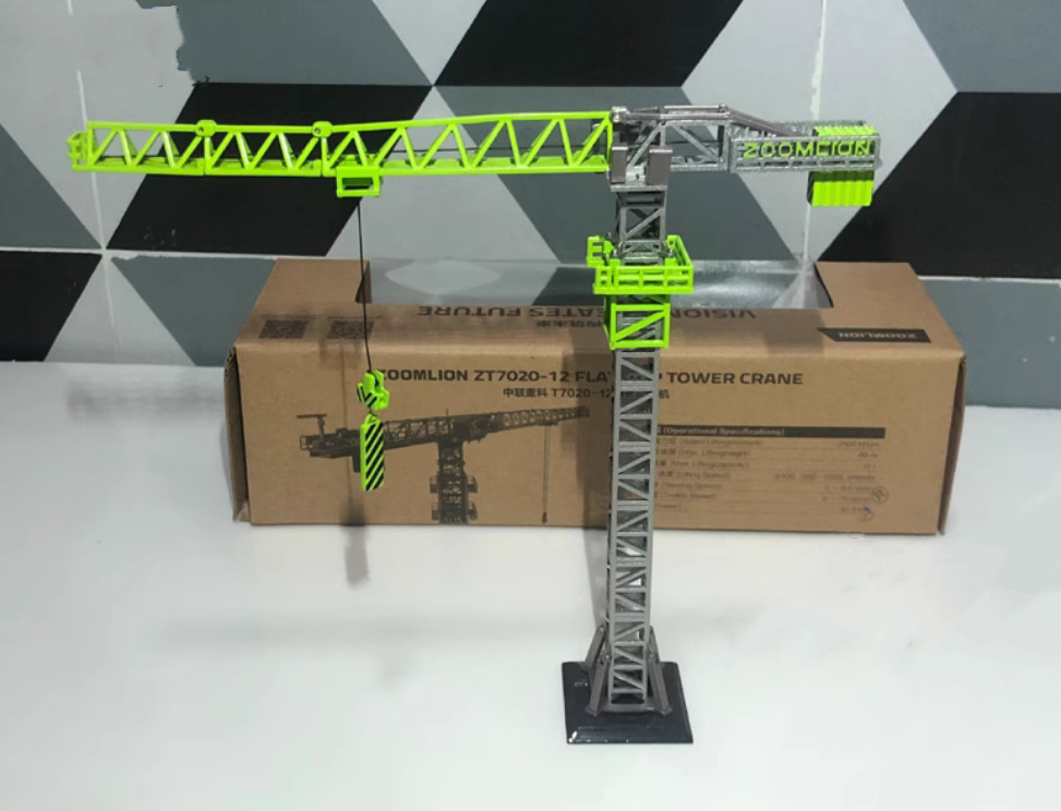 ZOOMLION 1:160 T7020-12 Tower Crane Construction Machine Equipment Diecast Model