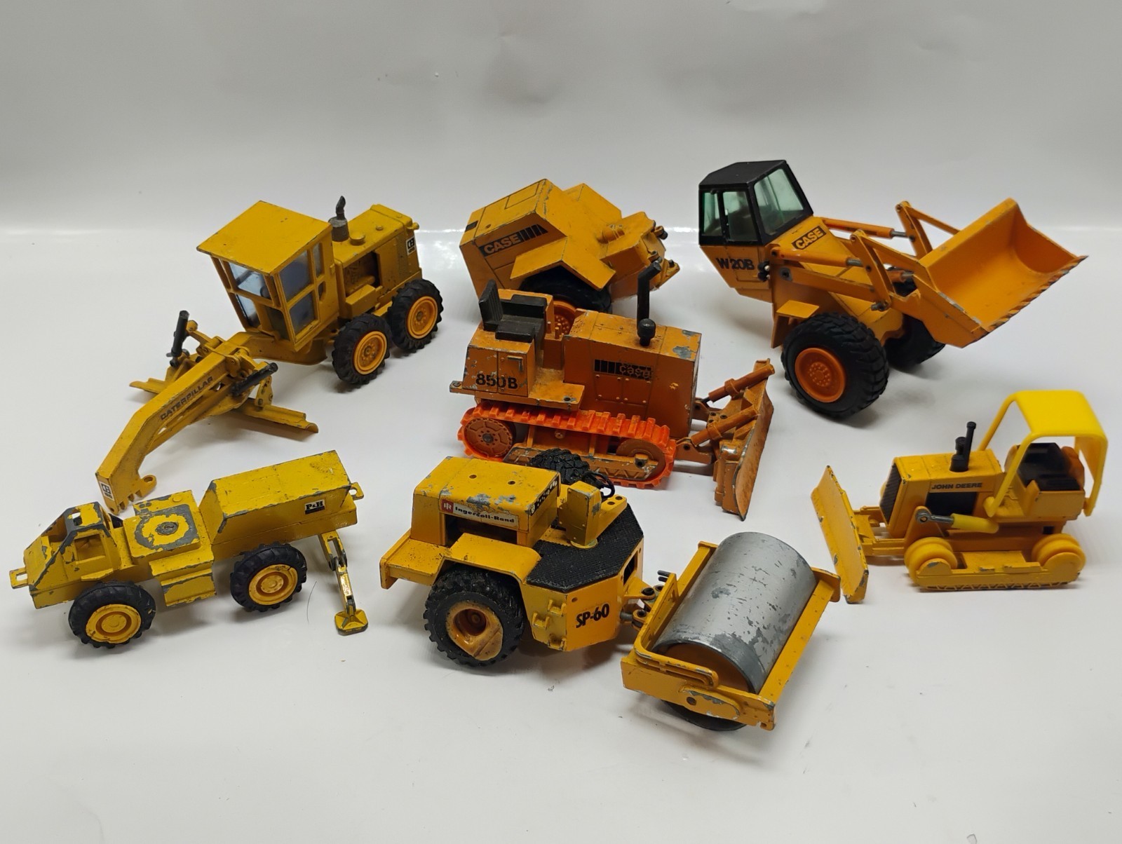 Case John Deere Ingersoll-Rand Caterpillar Diecast Construction Lot PARTS REPAIR