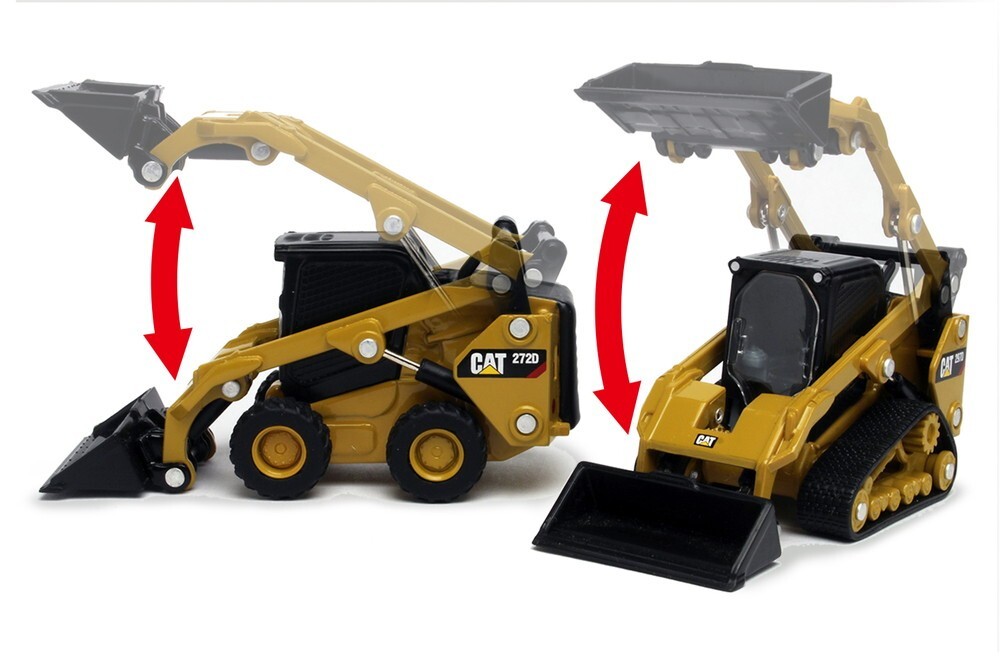Set of 2 – Cat 272 Skid Steer & Cat 297 Multi Terrain Loader 1/64 Scale Model
