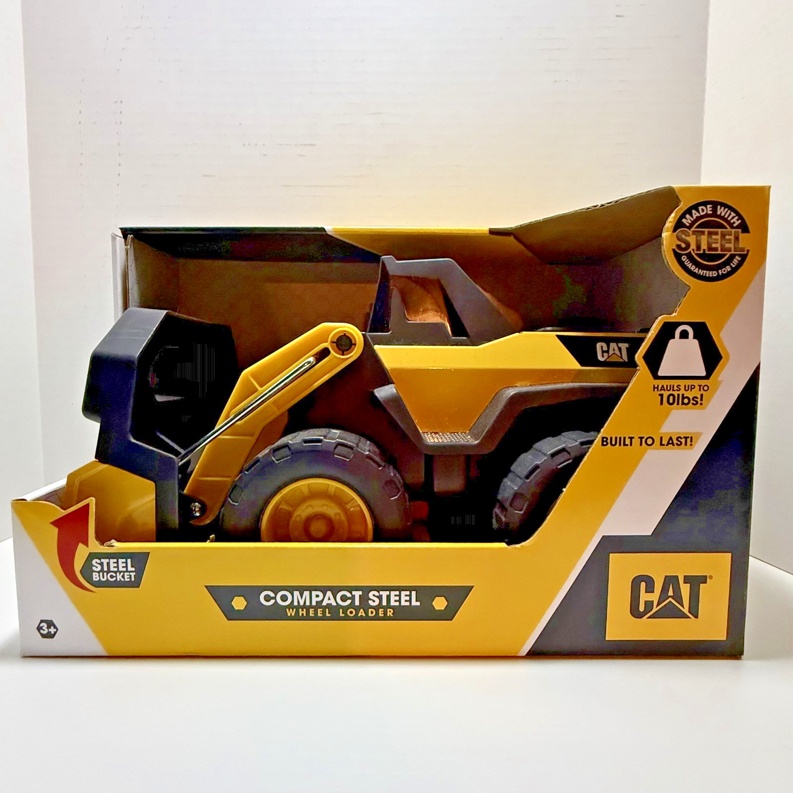 CAT Construction 12″ Wheel Front End Loader Toy Truck Metal Steel MPN 83427