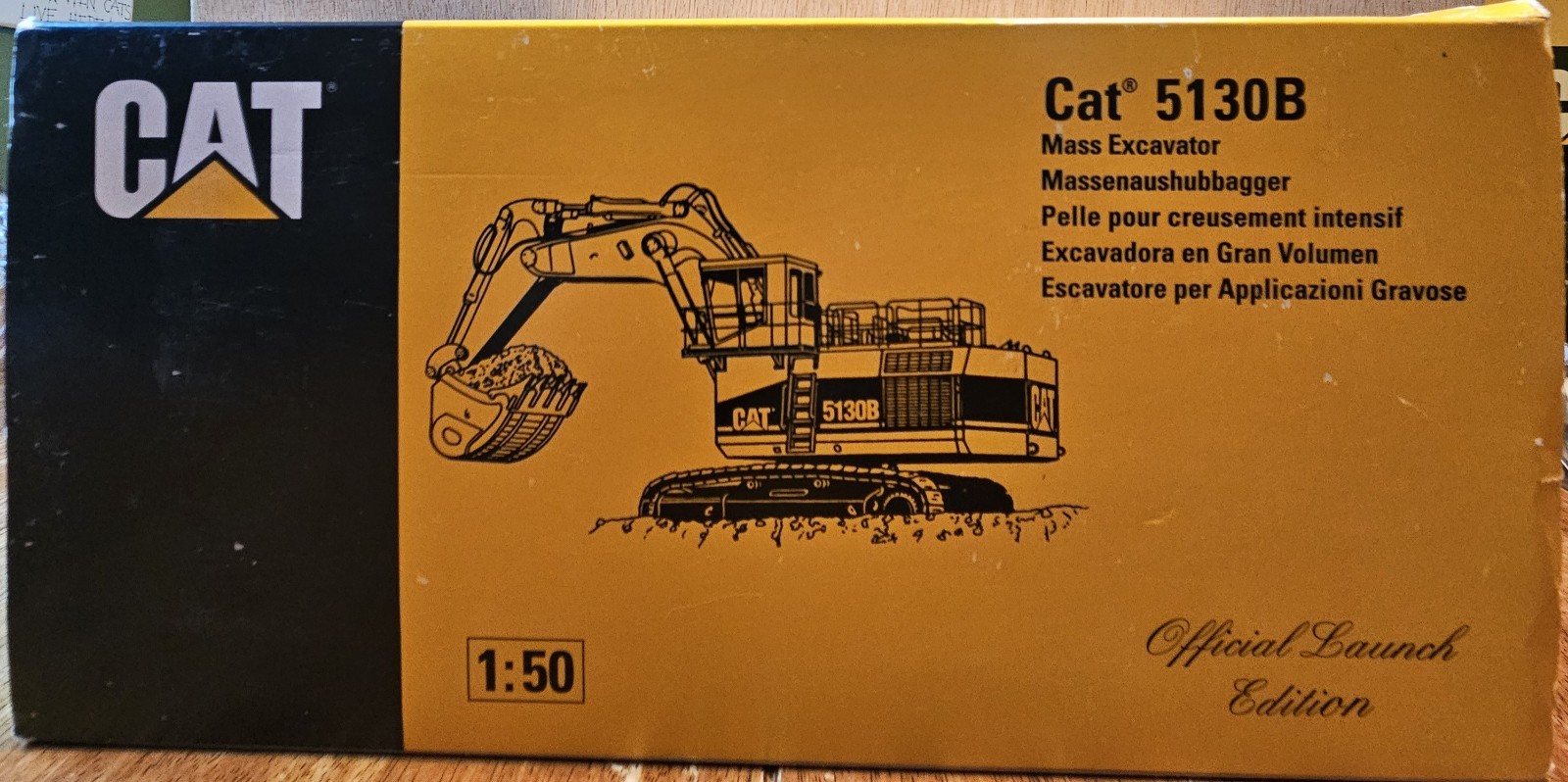 VTG NZG 1/50 scale Caterpillar CAT 5130B Mass Excavator”Official Launch Edition”
