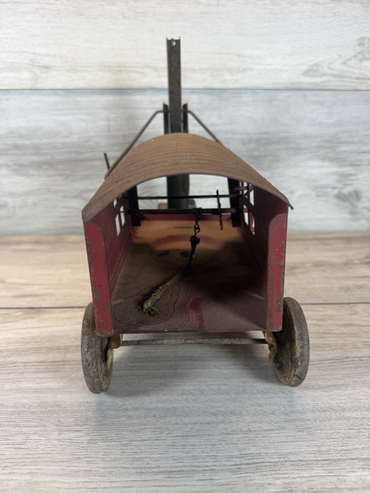 Vintage Turner Pressed Steel Crank Crane Shovel 1920s Construction Toy Original