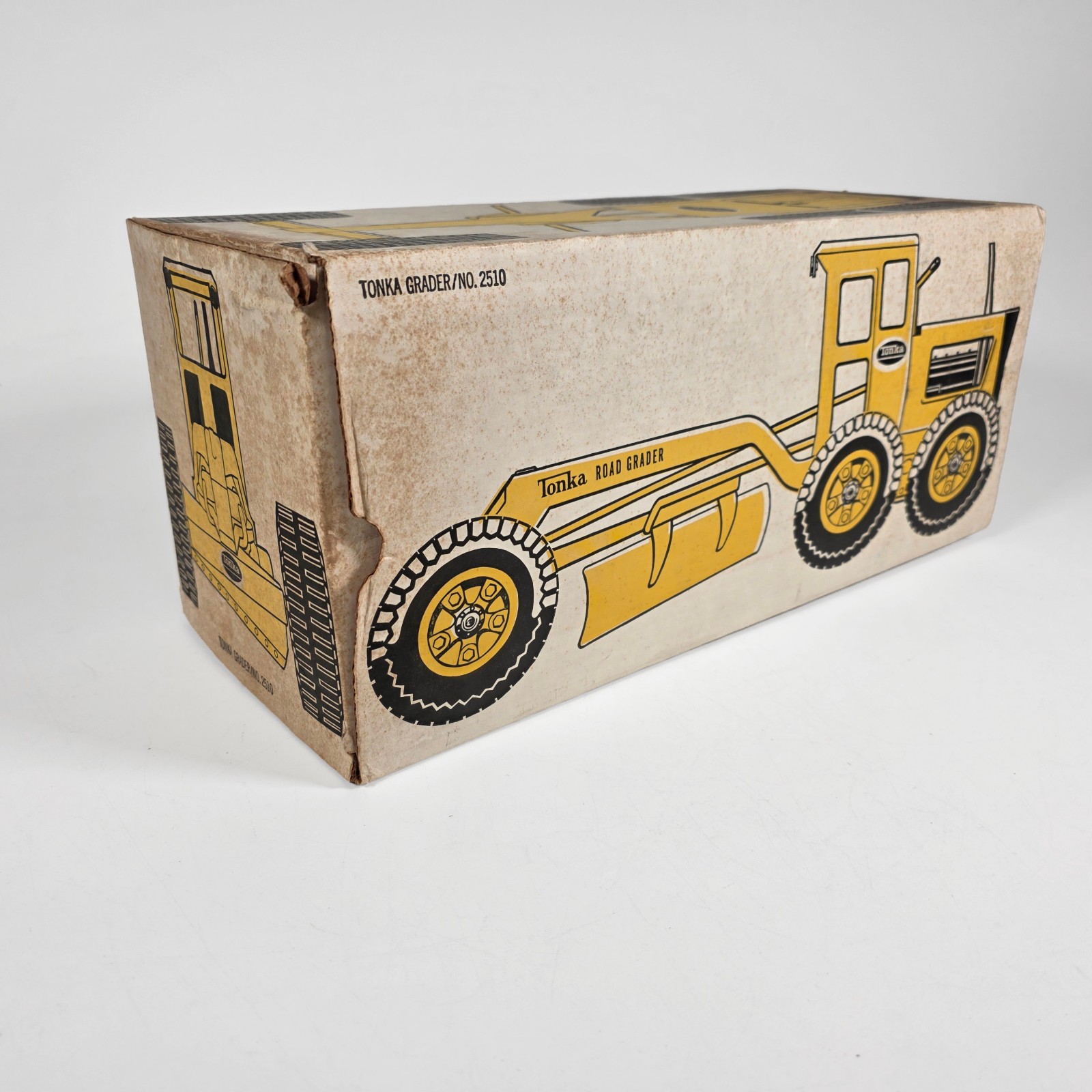 Tonka # 2510 Road Grader • Box Only • Original 1960s era Box Great w/ Graphics