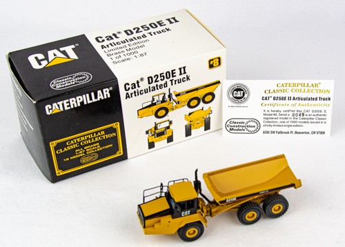 Classic Construction Models Brass CAT D250E II Articulated Truck Limited#49/1000