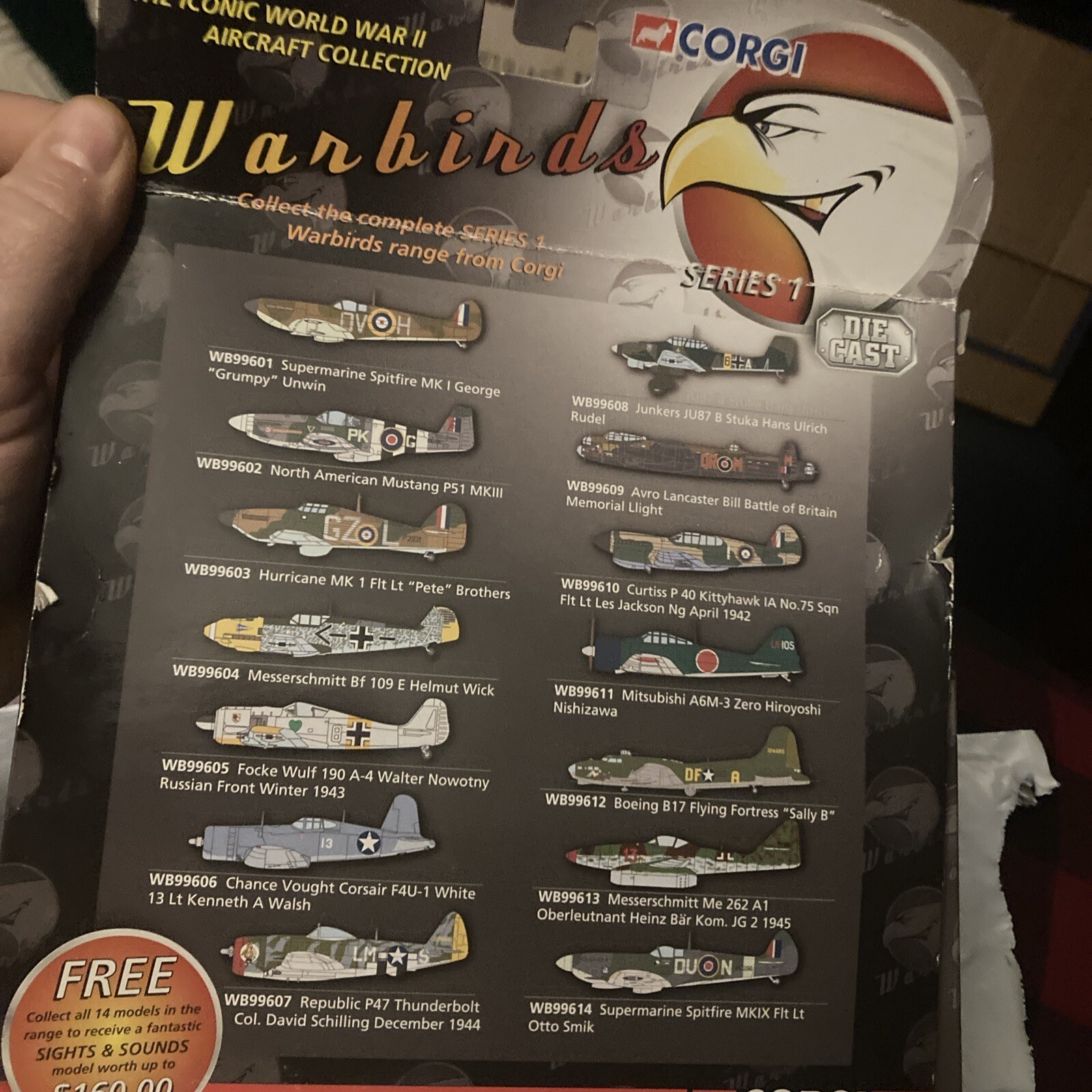Corgi WB99603 1:72 Hawker Hurricane MKI Box-SEE PLANE IN PICTURES-May Be Differ