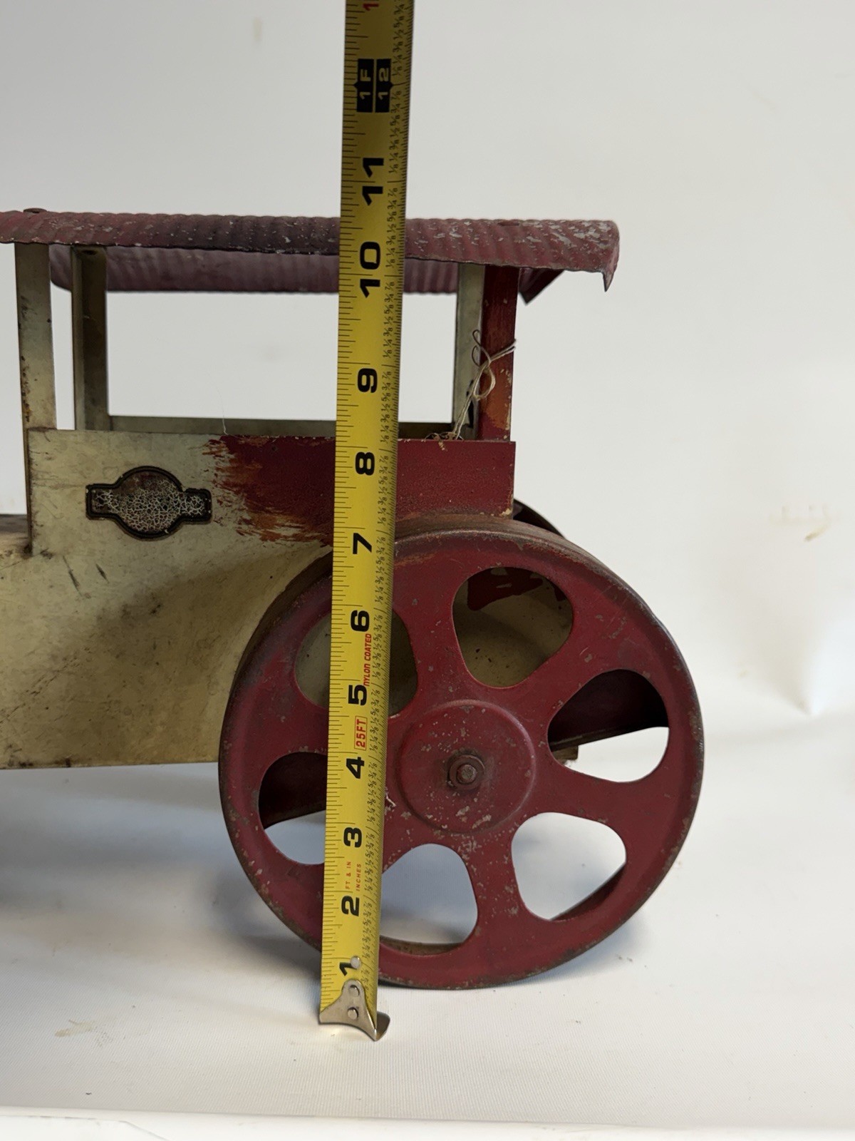 VINTAGE 1920s STEELCRAFT RIDE ON STEAM ROLLER ORIGINAL PAINT