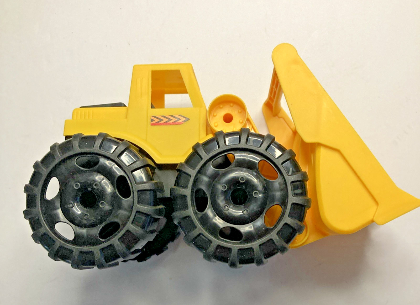 Yellow Plastic Toy Front Loader Construction Vehicle Bulldozer Kids Truck