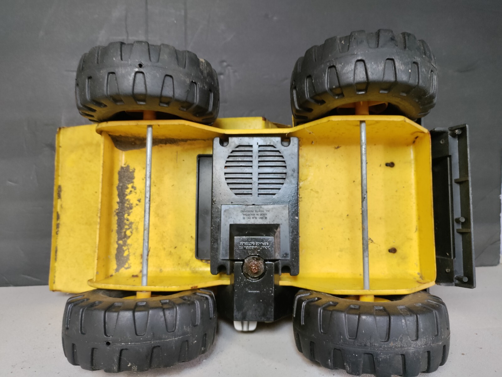 Vintage Buddy L Big Bruiser Construction Dump Truck Pressed Steel.