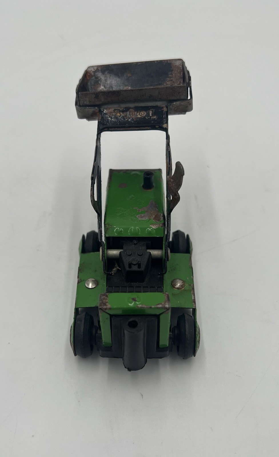 Vintage Green Tonka Construction Equipment Pressed Steel Bulldozer As Is Read