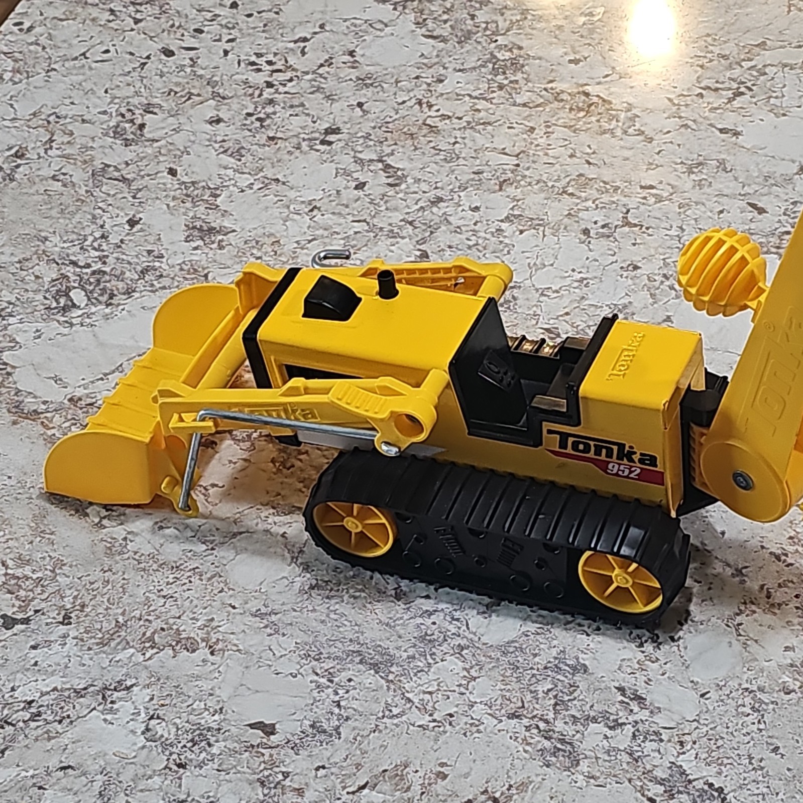 Tonka Yellow Loader Plastic Construction Vehicle Toy Black Details