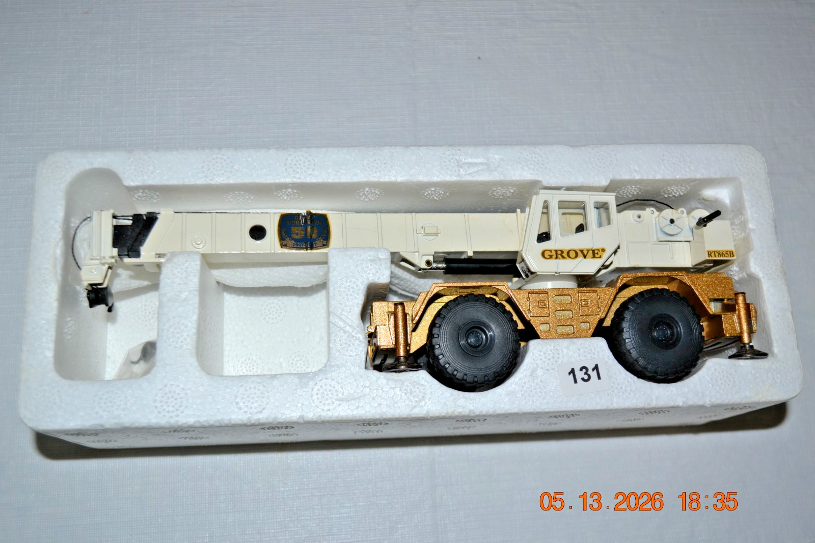 NZG Die Cast GROVE RT865B Rough Terrain Hydraulic Crane #394 50 Years