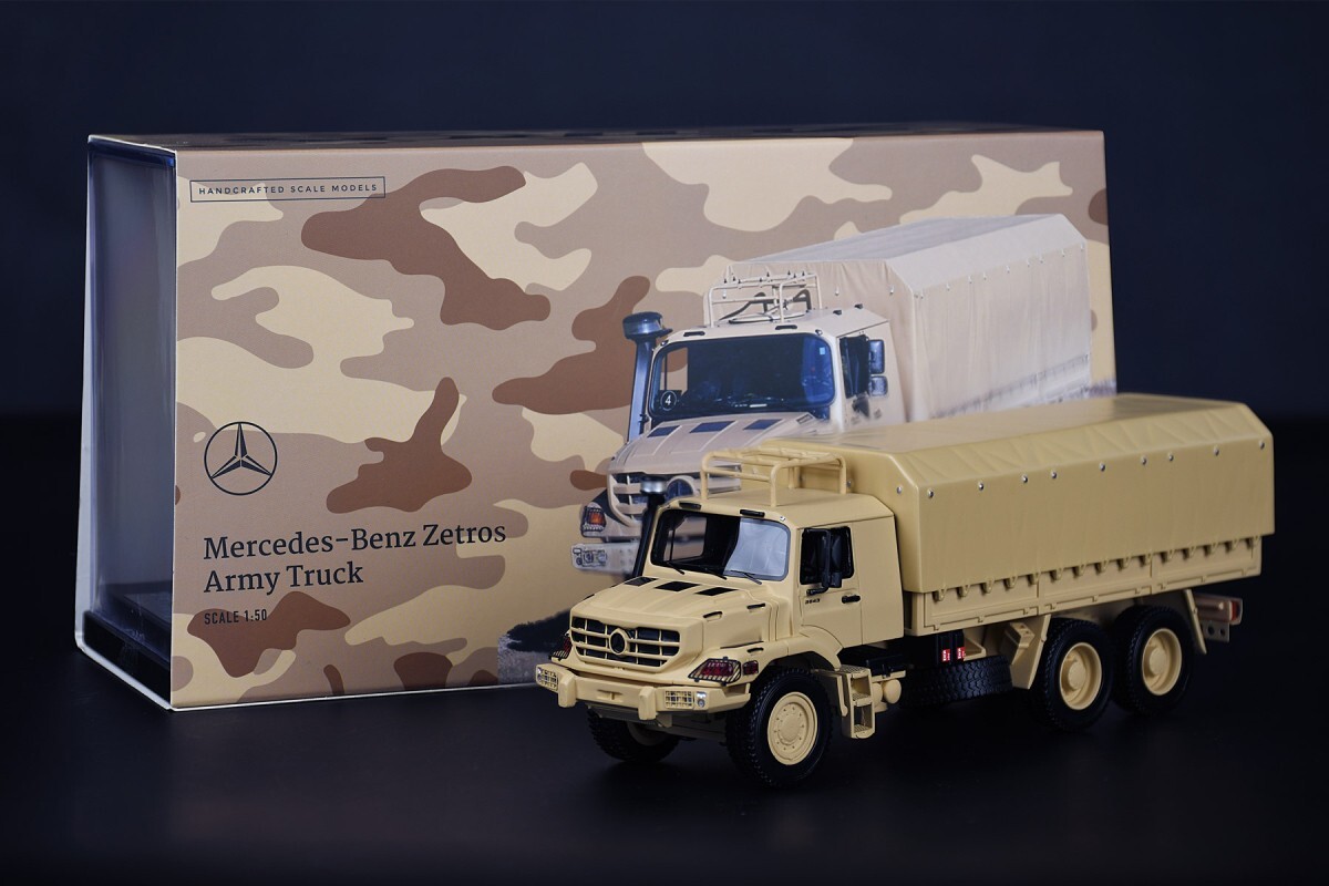 Mercedes-Benz Zetros Military Transport Desert Camo IMC 1:50 Scale #32-0127 New