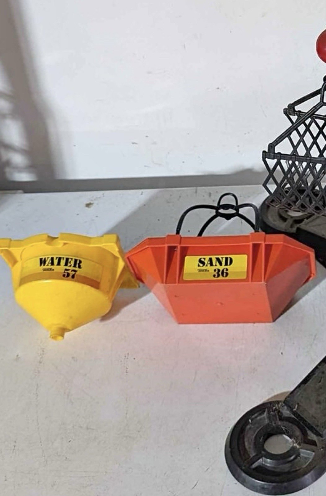 Tonka Construction Co Used Large Boom Crane w/Working Hoist & Bucket Accessories