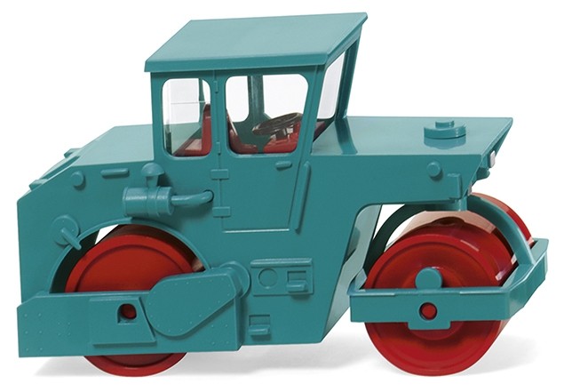 WIKING – AGB compactor roller blue and red color – 1/87 – WIK065005