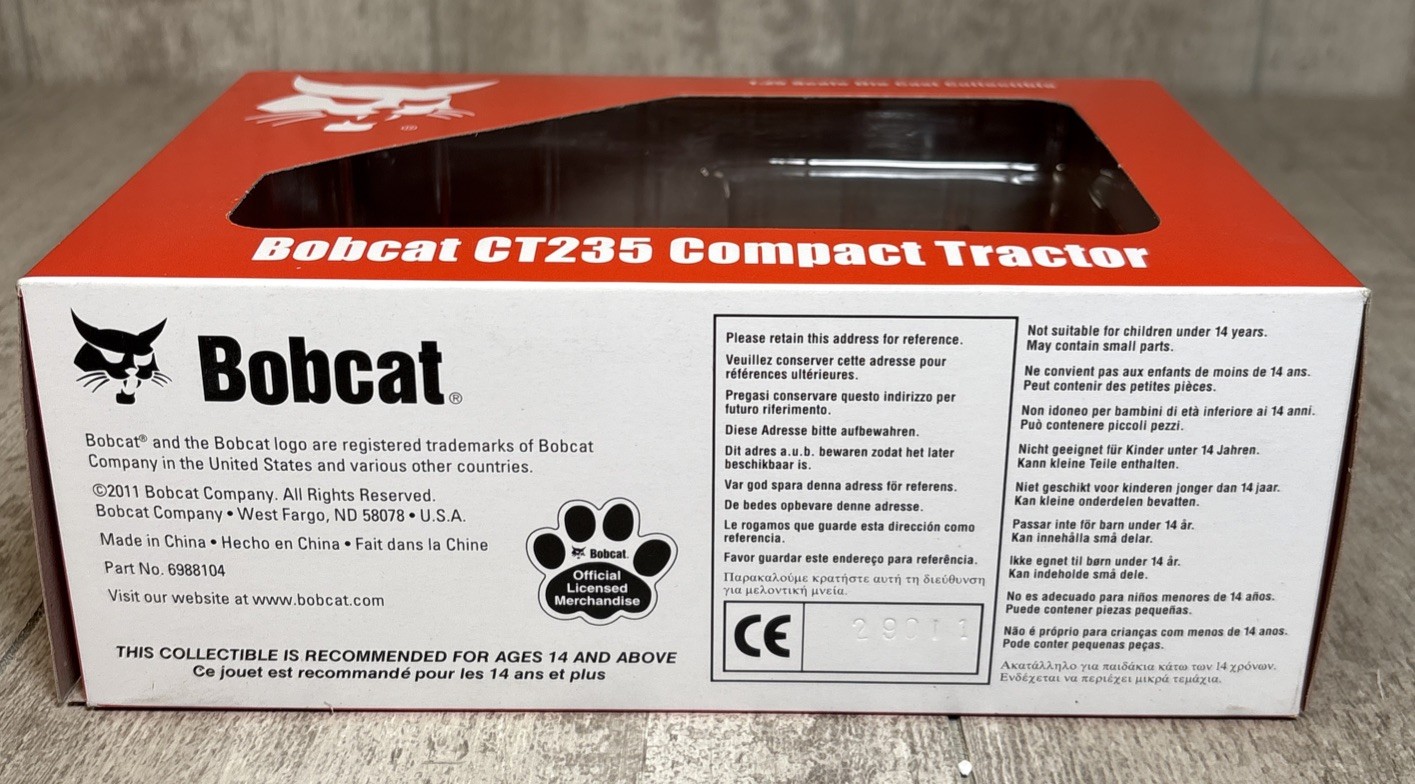 1/25 Ertl Norscot Bobcat CT235 Compact Utility Tractor w/ Loader Diecast